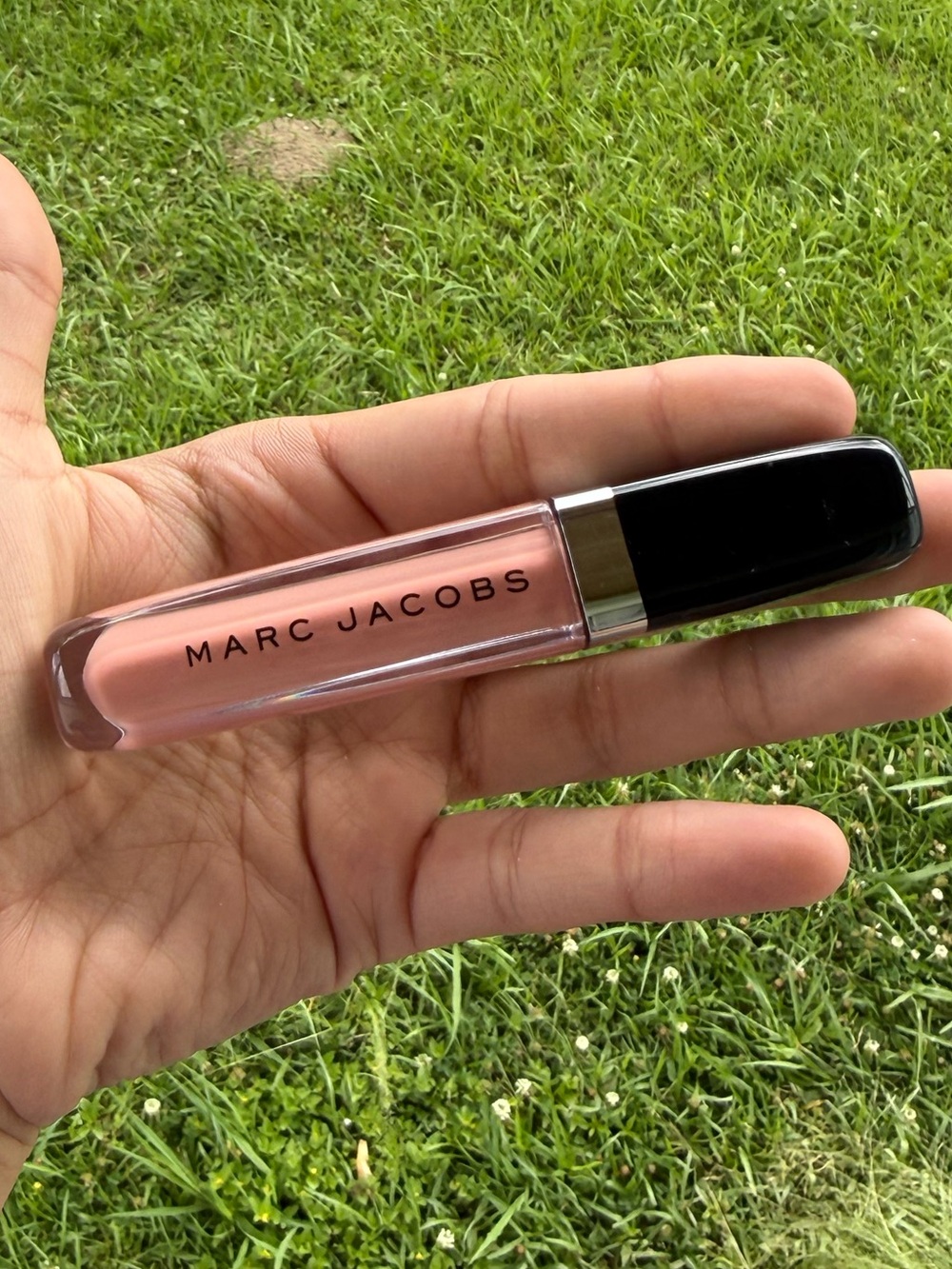 Marc Jacobs Nude Pink Lip Gloss with Black Cap